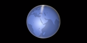 Animated Spinning Globe black blue earth globe world 3d motion graphics