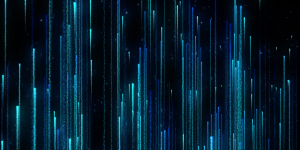 Blue Matrix black blue dark drop line 3d motion graphics