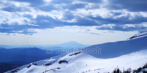Mt Saint Helens Timelapse cloud hill mountain slopes snow white wind winter