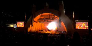 Hollywood,hollywood bowl, concert, lights, crowd, clip 1