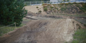 Motocross Race bike dirt hilltop jump rider motion